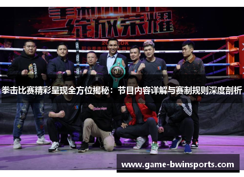 拳击比赛精彩呈现全方位揭秘：节目内容详解与赛制规则深度剖析